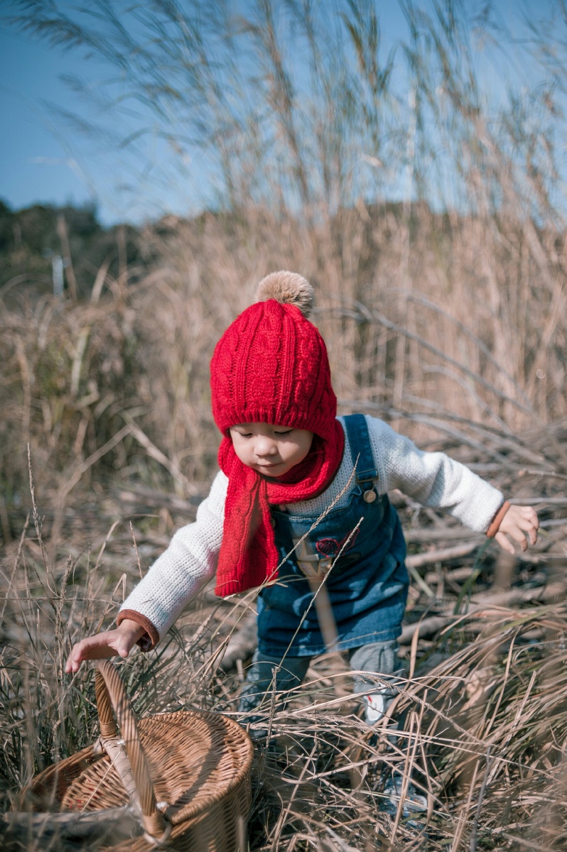 拾柴火的小女孩