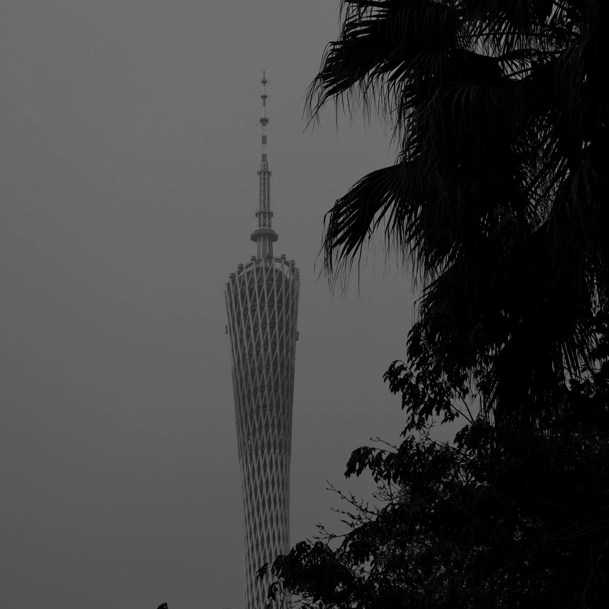 广州街头黑白印象阴天记忆