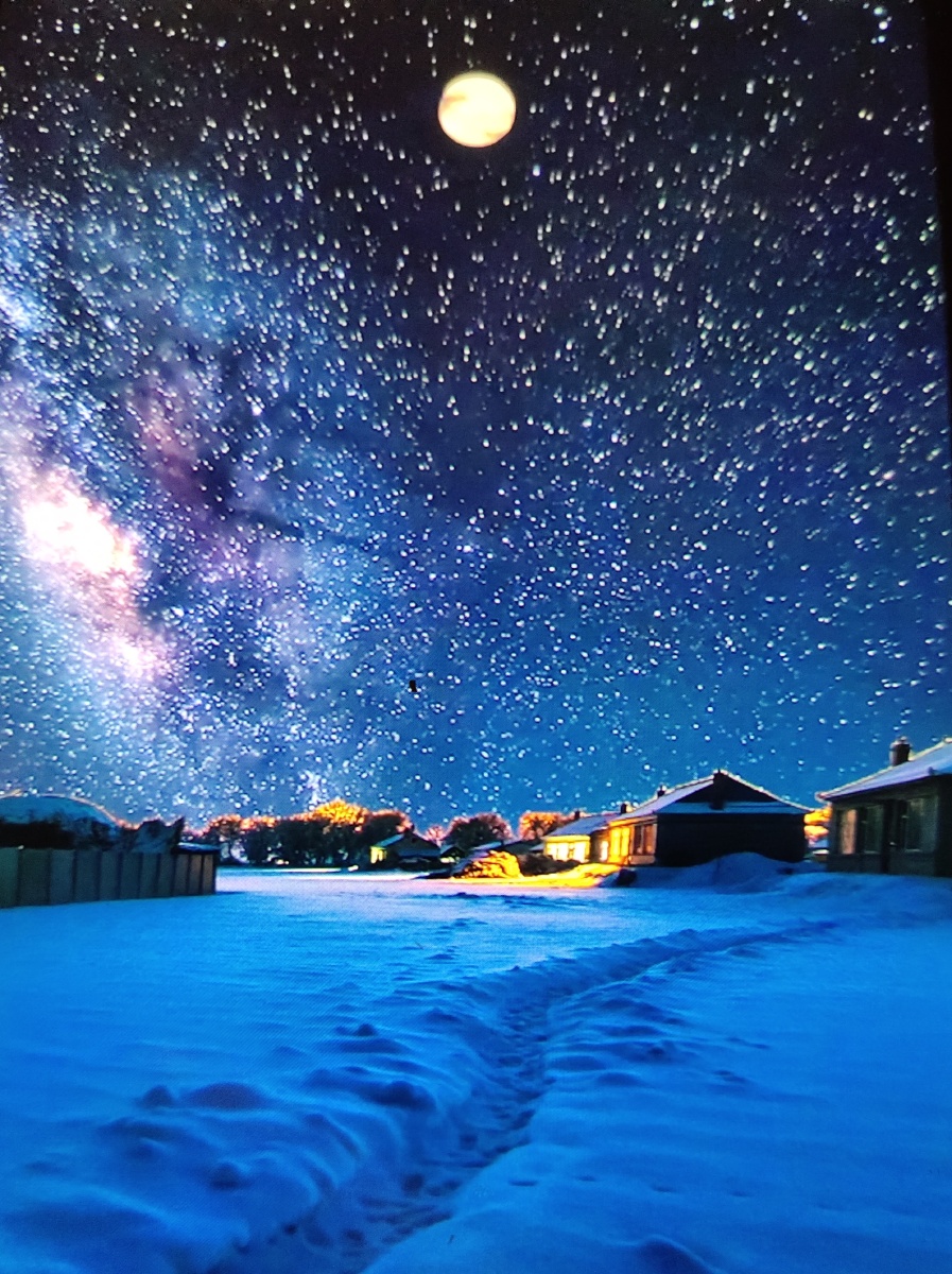 雪夜星空
