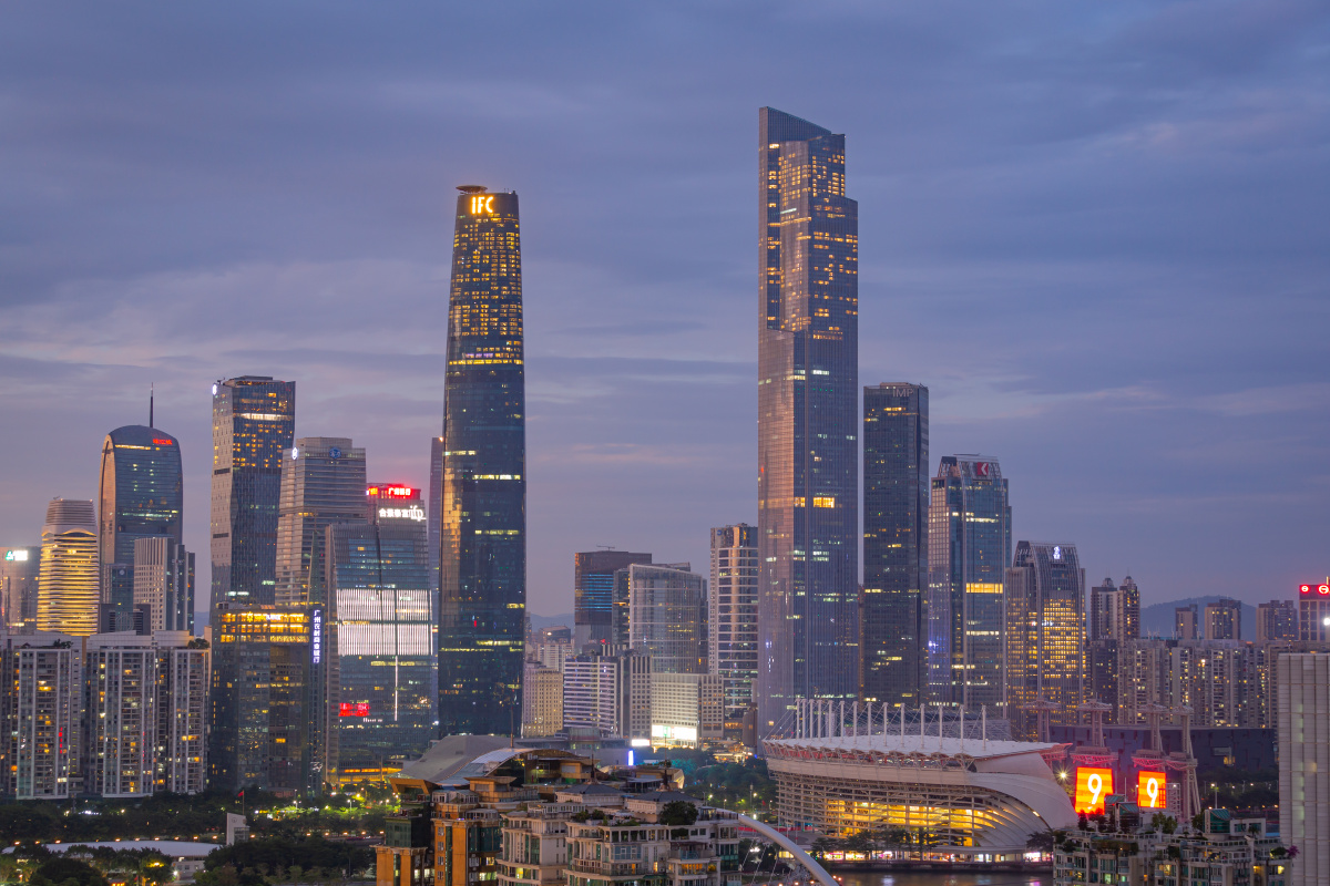 限电下的珠江新城cbd