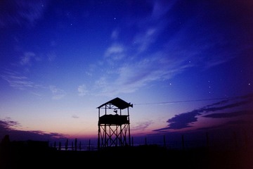 日出前的星空