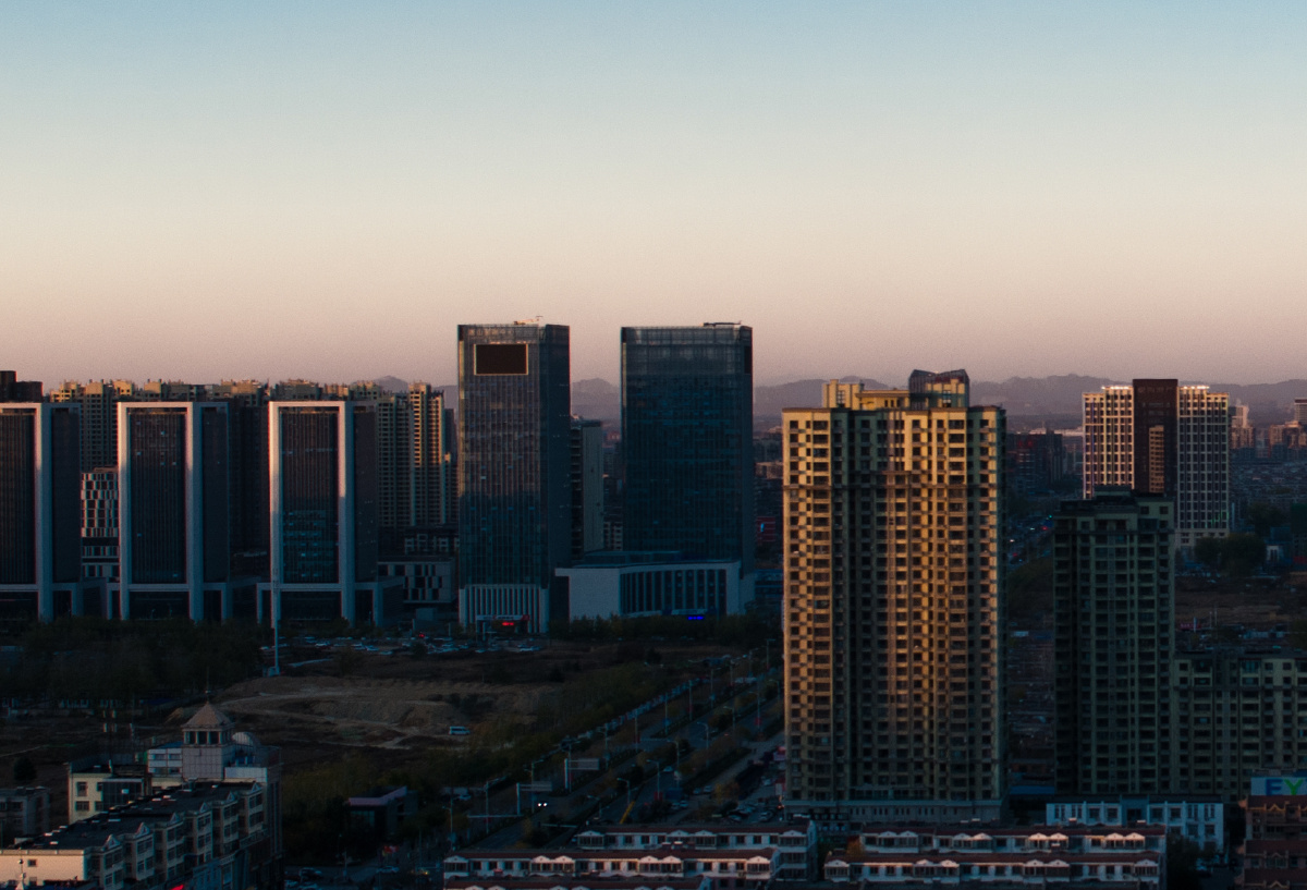 石家庄拍的雾霾