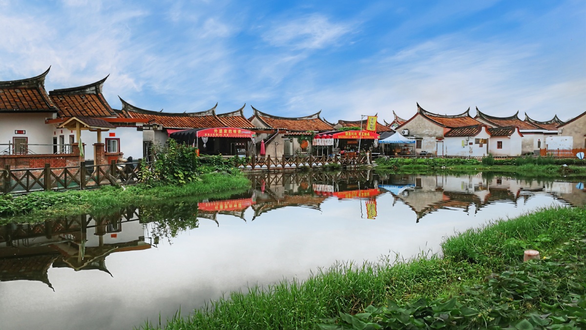闽风古韵·漳州埭美古村落|三郎手机摄影 漳州埭美古村落位于九龙江