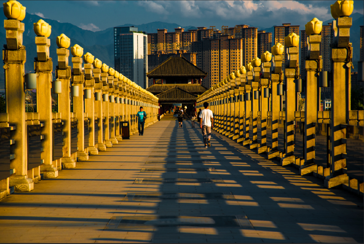 陕西宝鸡东岭廊桥