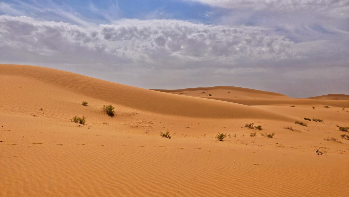 徒步穿越腾格里沙漠腹地