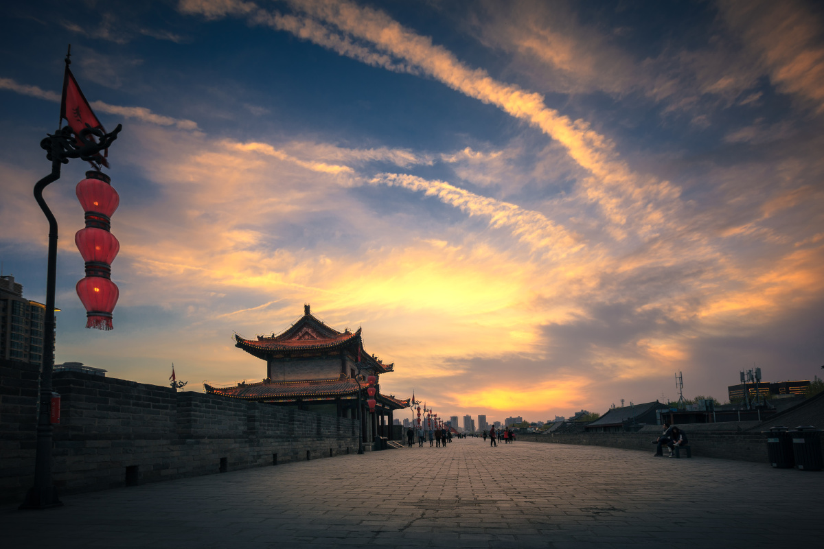 摄于西安城墙上