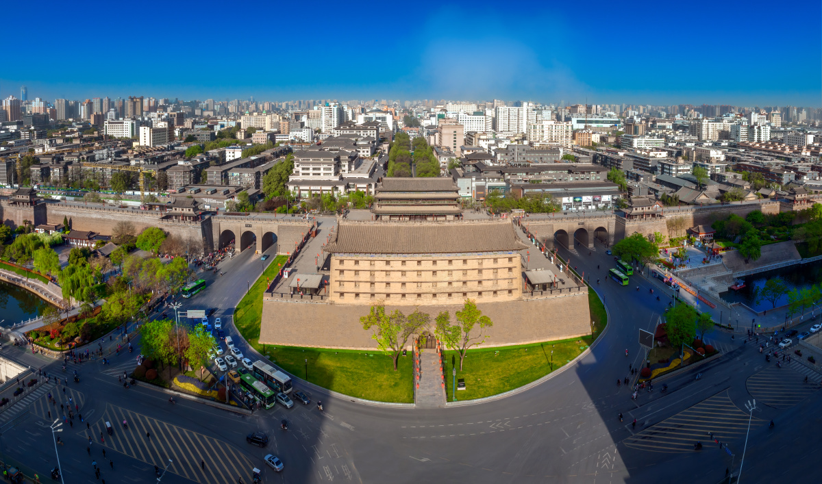 西安长乐门(东门全景图 - 秦晗子 - 图虫