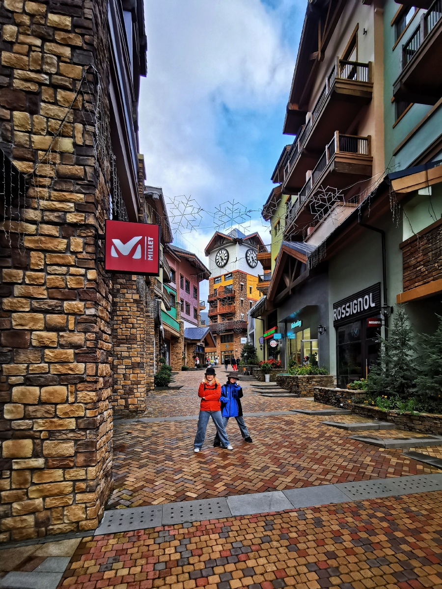 手机拍崇礼太舞滑雪小镇