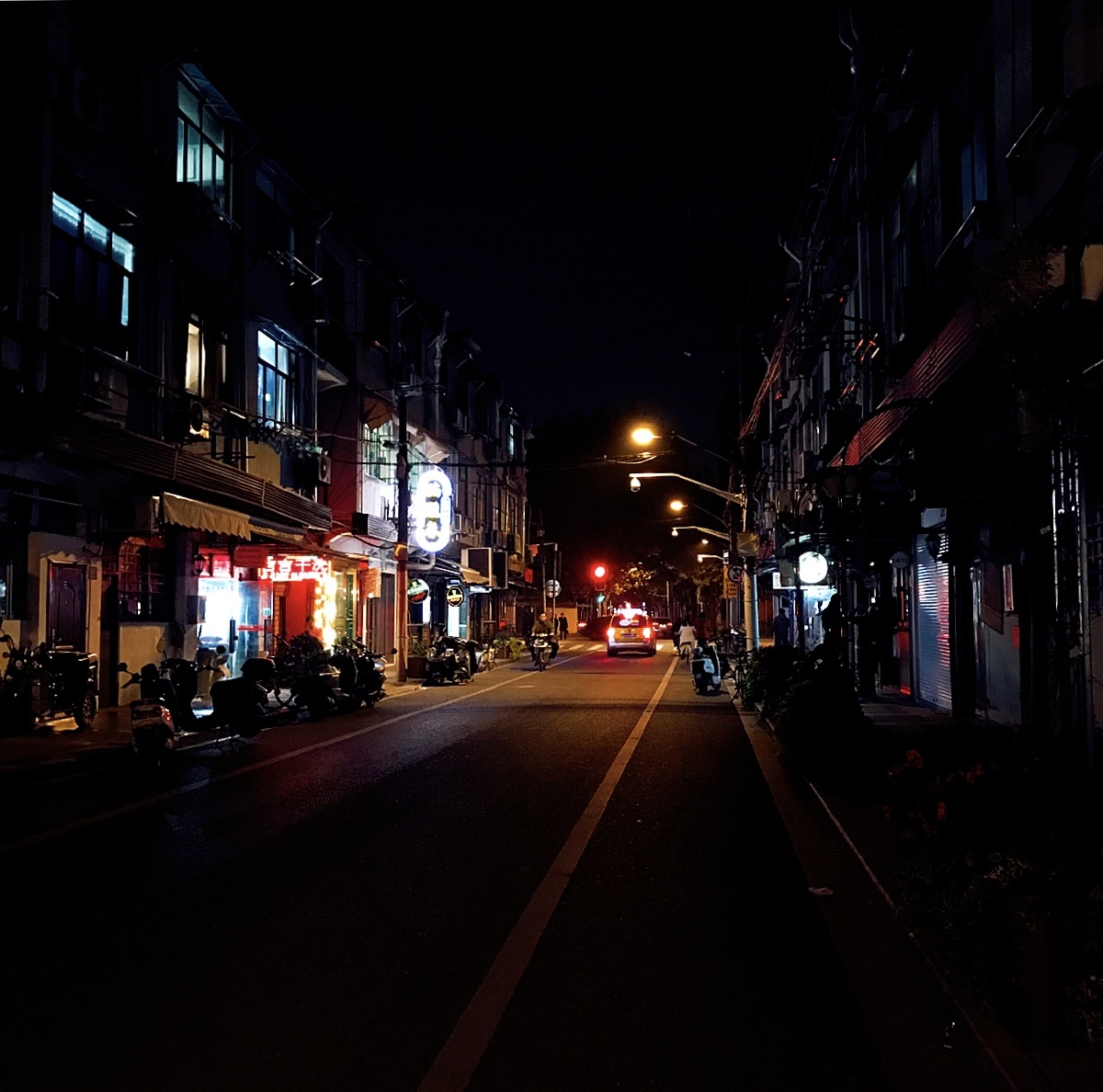 上海街头的夜景