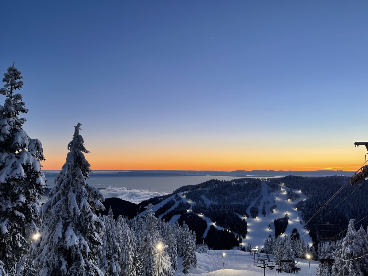 温哥华cypress mountain雪景