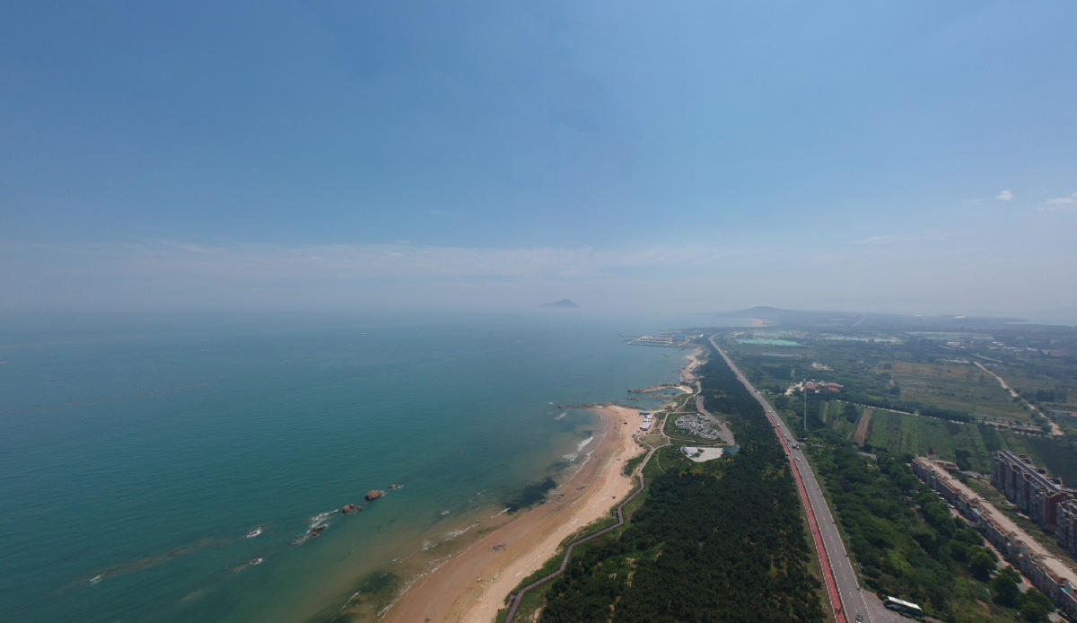 青岛西海岸新区海岸线一角