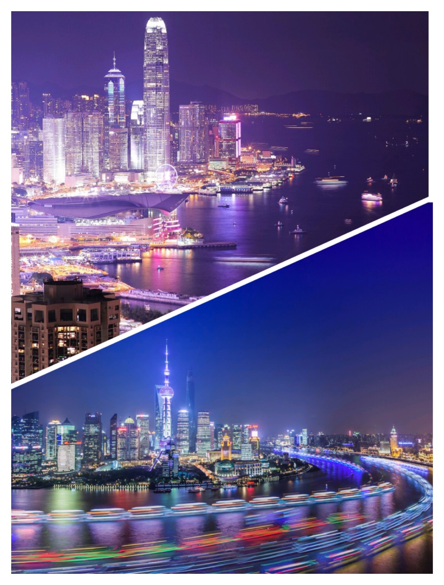 中华两大明珠大江大海都会香江与浦江一香港和上海