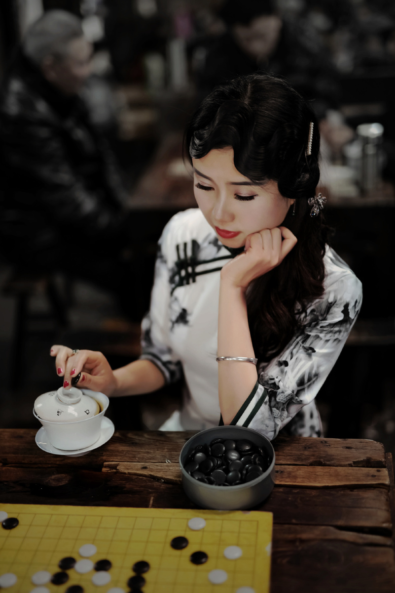 茶馆人像,适马50mmf1.4