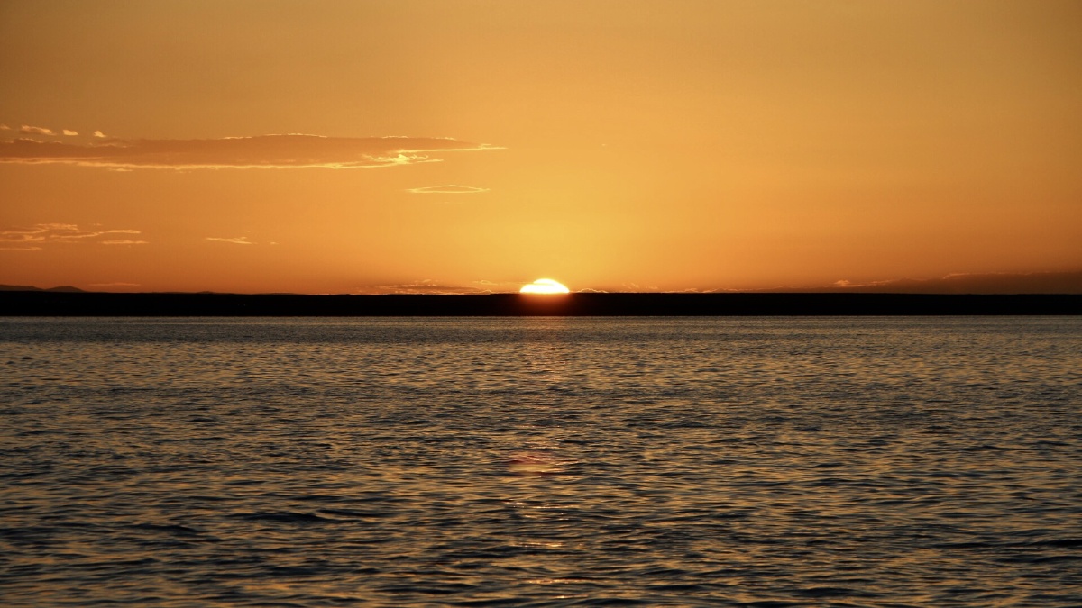 青海湖日落