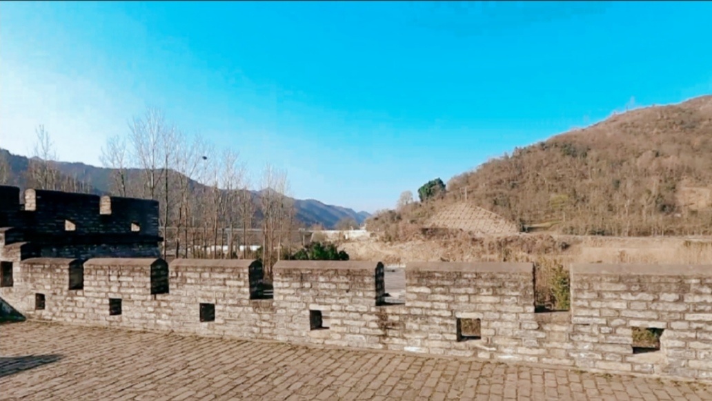 陕西汉中勉县古阳平关城墙遗址