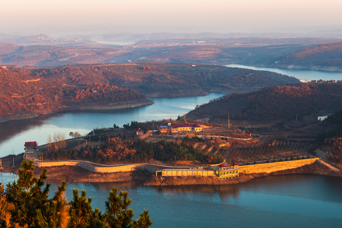 莱阳沐浴水库一角