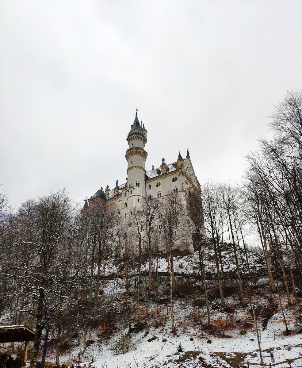 大雪中的德国新天鹅堡