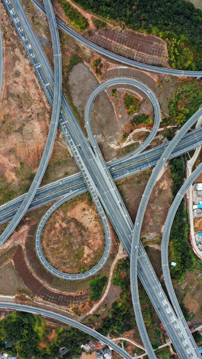 梅州立交桥高速公路交通枢纽