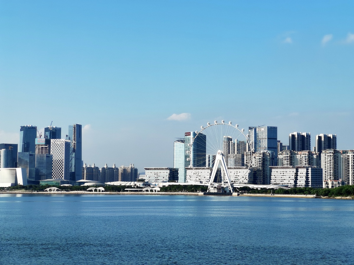 秋天的最后一次看海拍摄于深圳滨海文化公园