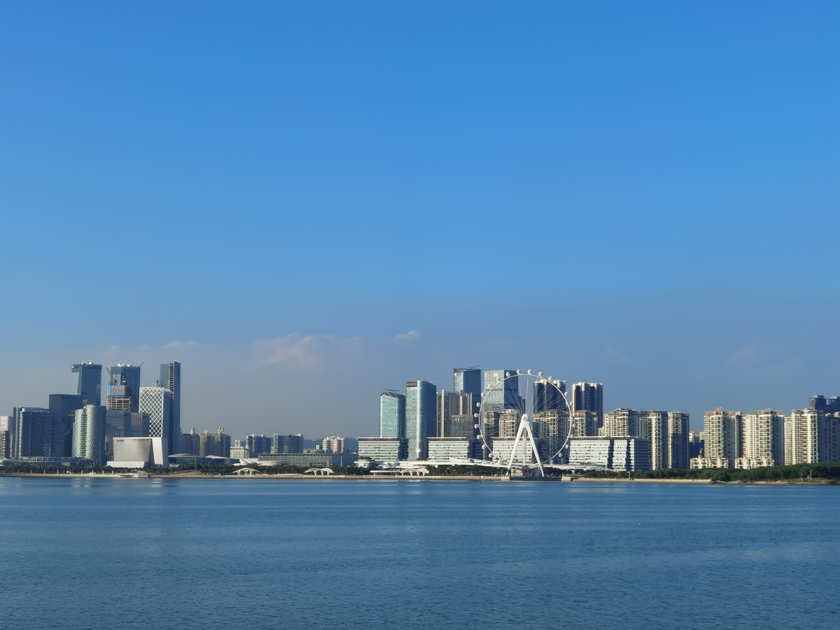 秋天的最后一次看海拍摄于深圳滨海文化公园