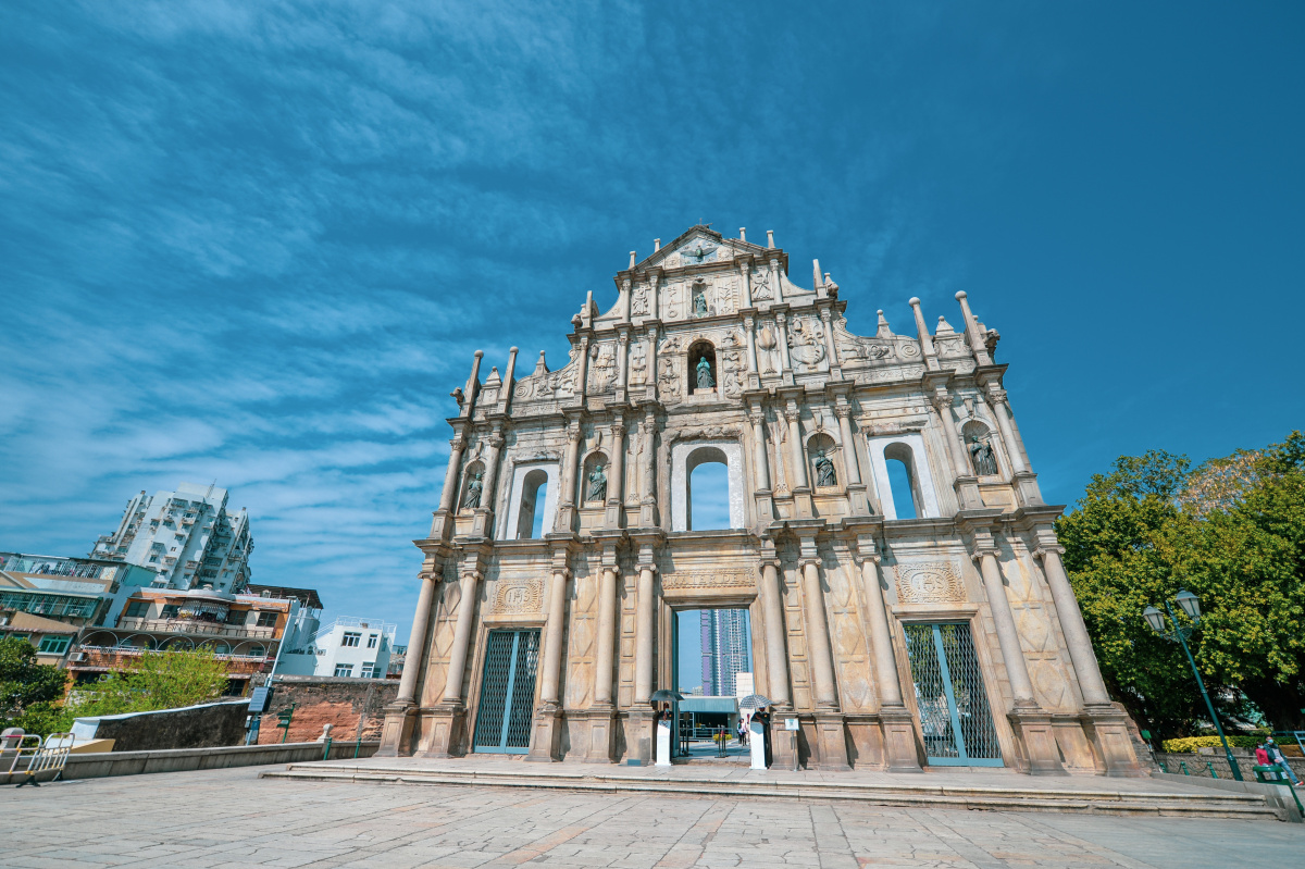 澳门大三巴新年新气象