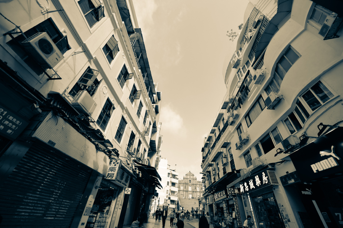 澳门街头小巷的人间烟火气