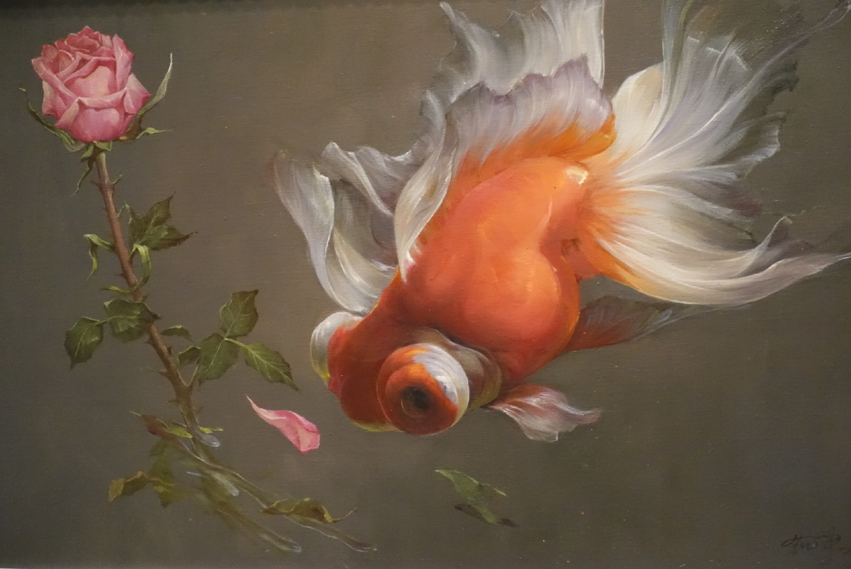 油画- 路影神仙 - 图虫