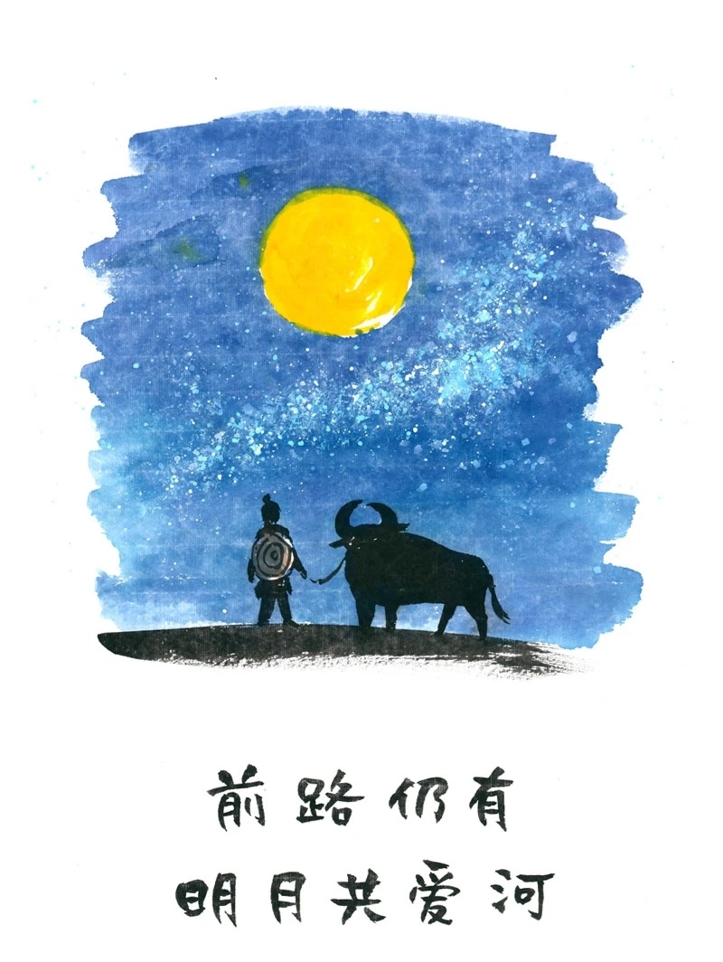 2021年将至一组牛年的小林漫画祝愿您在新的一年平安顺遂勇敢向前有趣