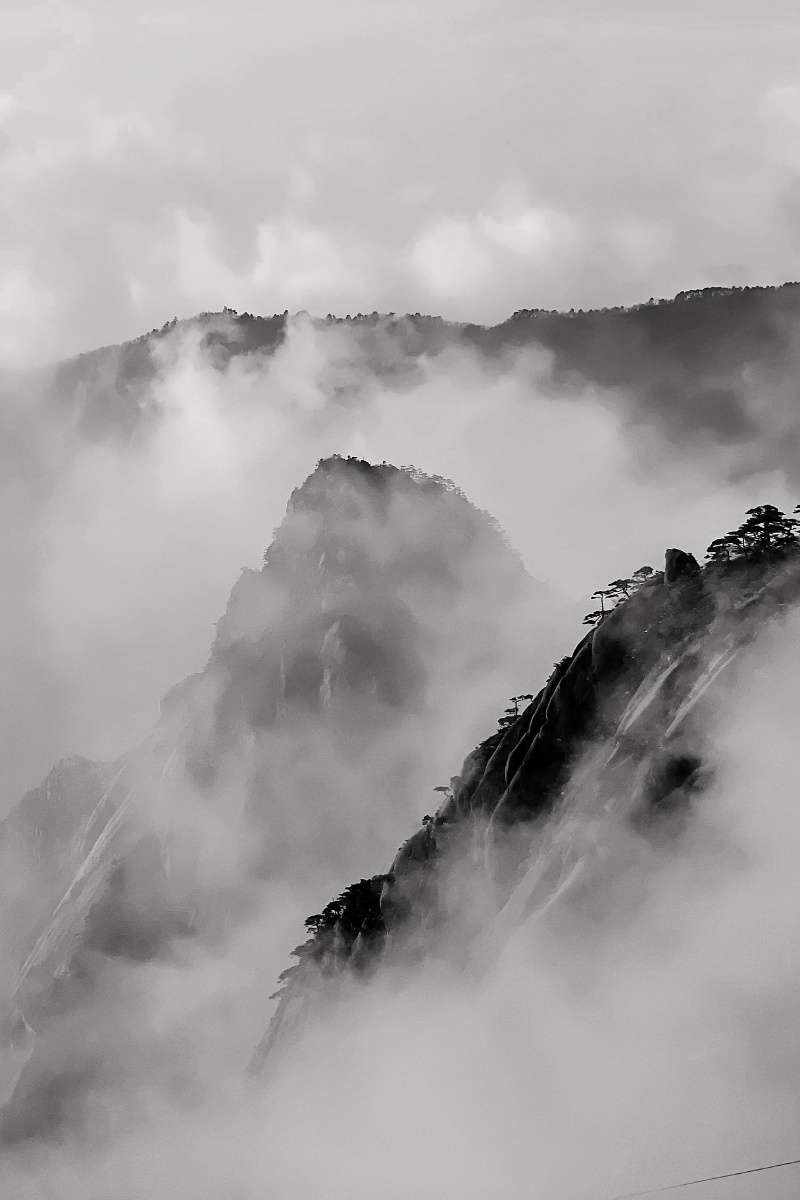云山雾海如梦如幻人间仙境大美黄山