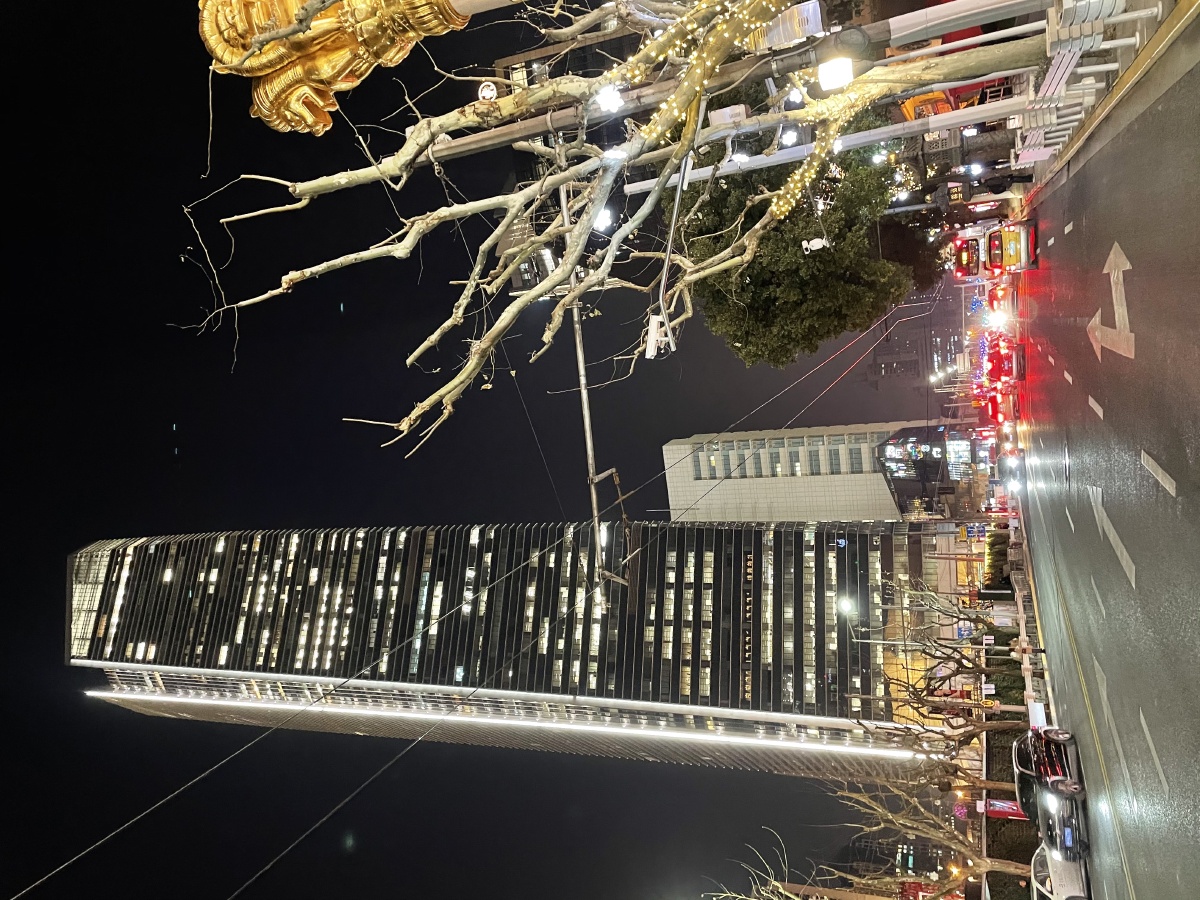 上海静安区夜景