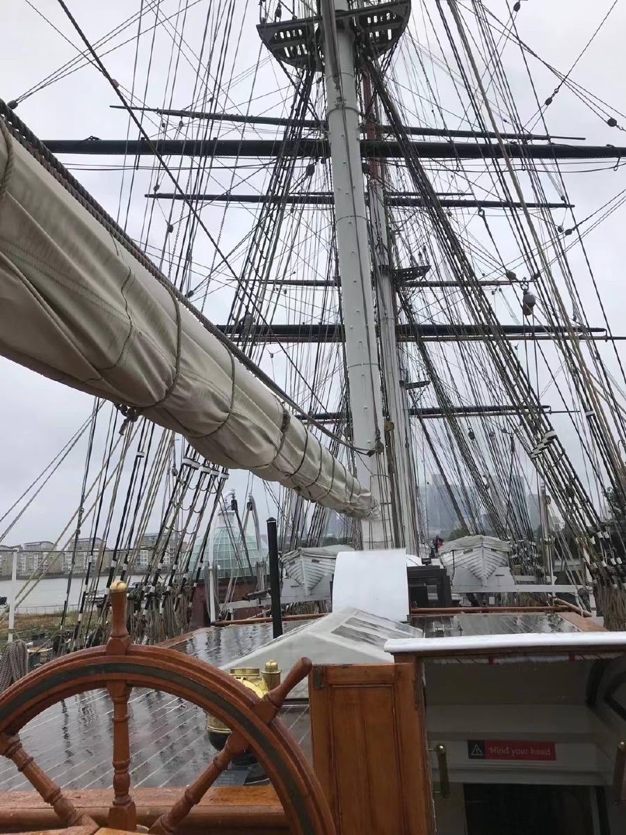 卡蒂沙克号cutty sark,这艘船是典型的19世纪快速帆船(clipper ship)