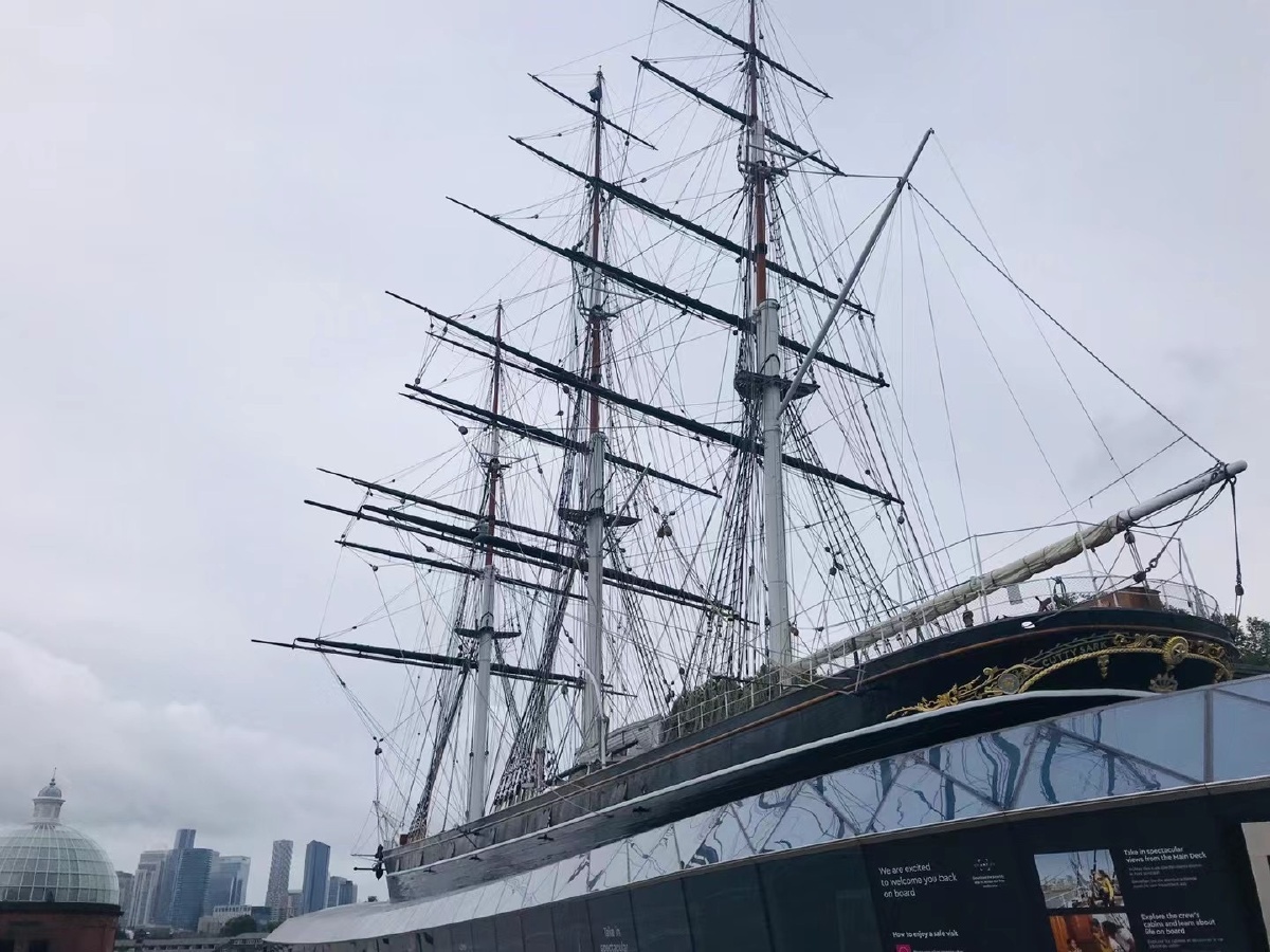 卡蒂沙克号cutty sark,这艘船是典型的19世纪快速帆船(clipper ship)