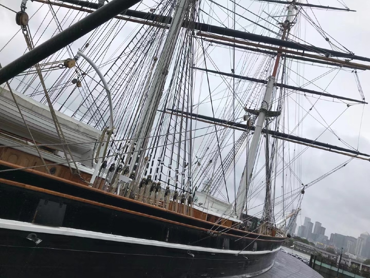 卡蒂沙克号cutty sark,这艘船是典型的19世纪快速帆船(clipper ship)