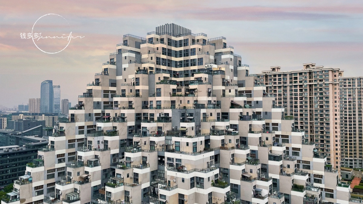 昆山花桥游站61未来城时隔7年再次回来第一次登上观景台俯视下面的