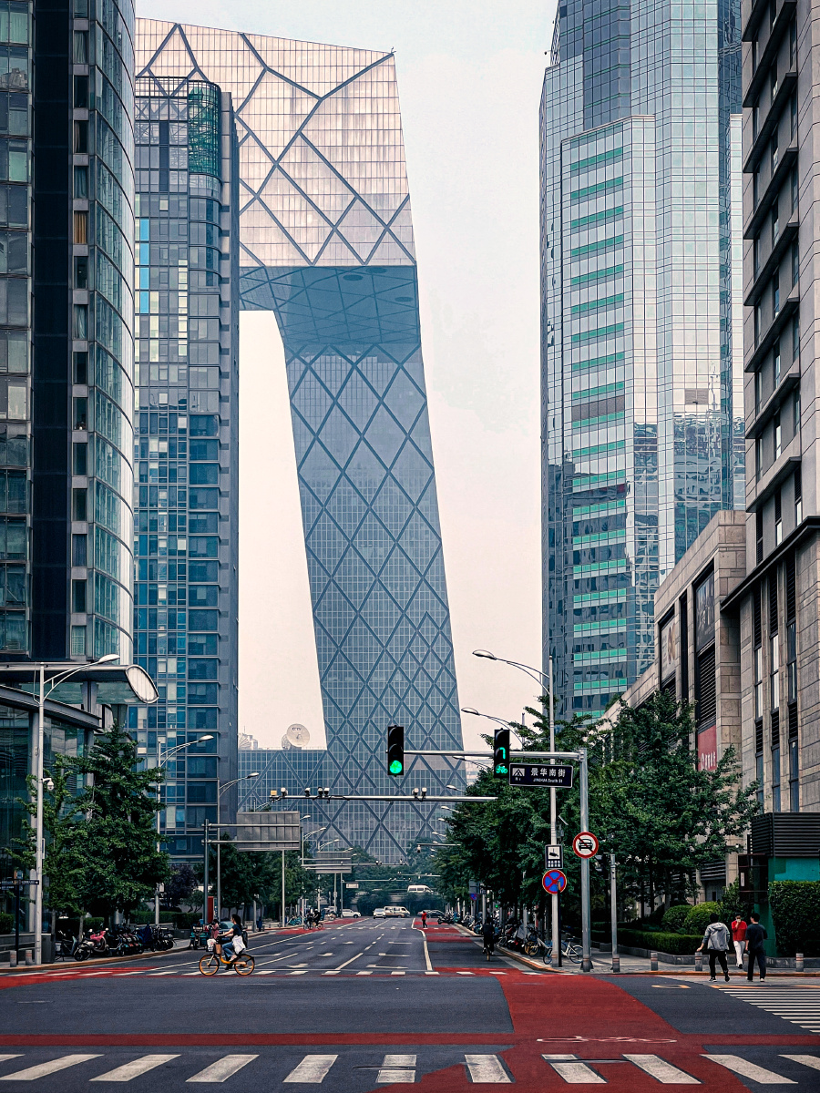 北京国贸景华南街匆匆路过不经意的回头发现不错的视角早上日落或是