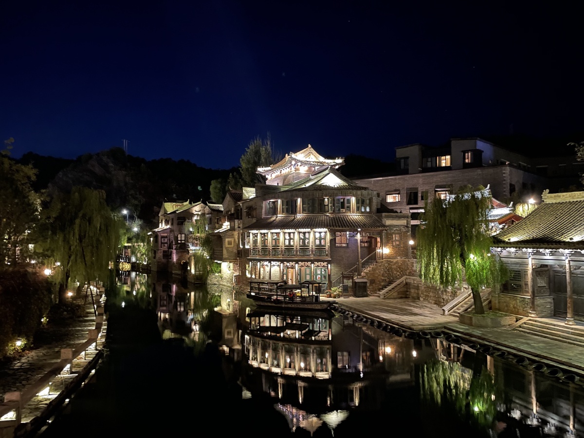 水镇夜景摄于北京古北水镇