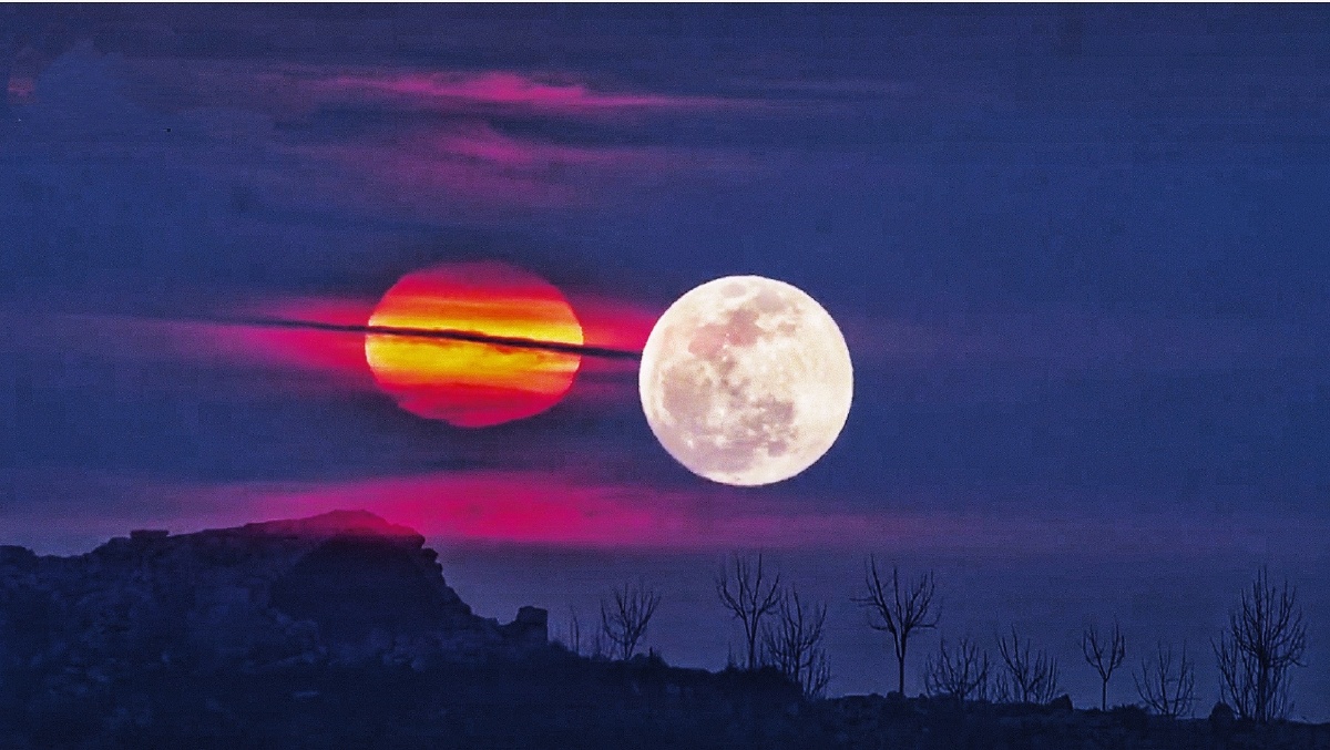 太阳与月亮的相遇