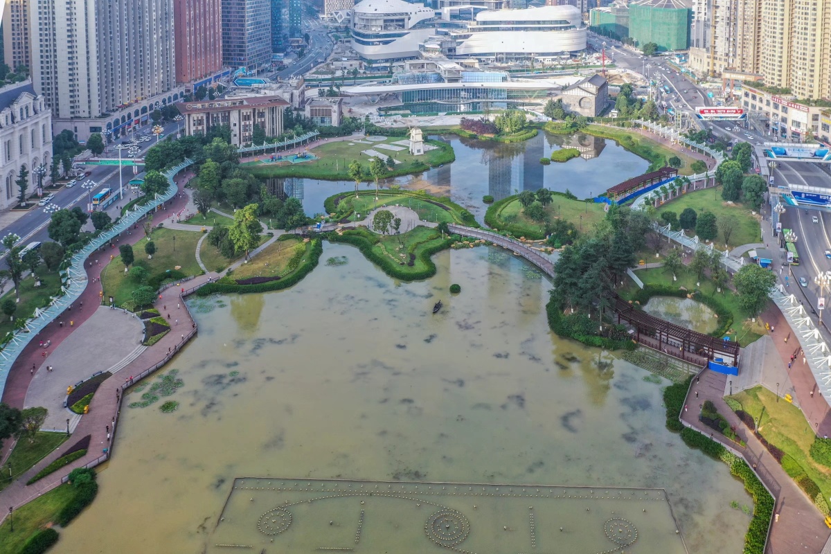 贵阳网红地打卡花果园湿地公园
