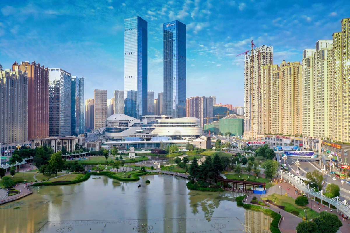 贵阳网红地打卡花果园湿地公园