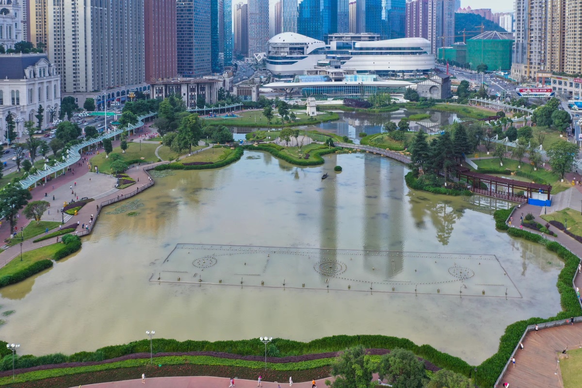 贵阳网红地打卡花果园湿地公园