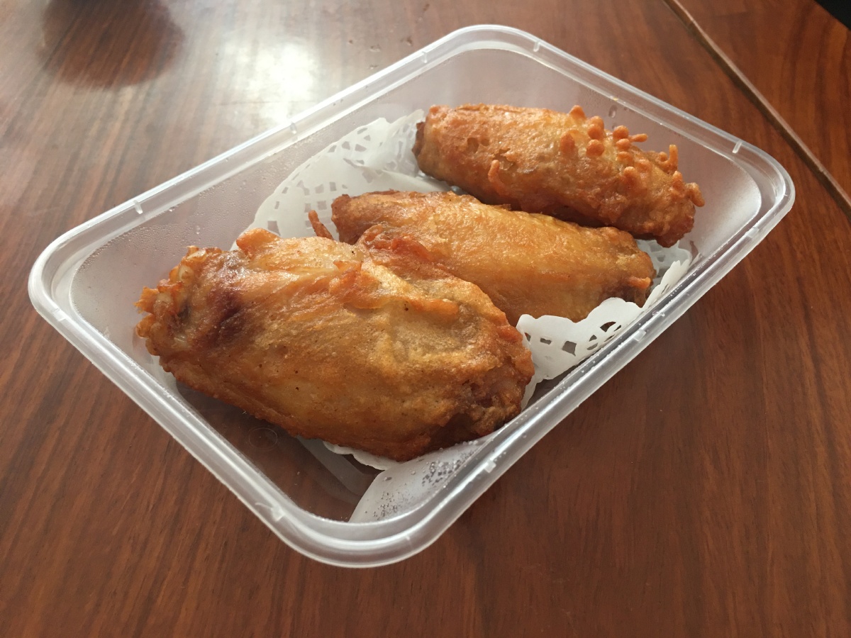 原图鸡翅油炸外卖盒