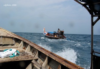 Small Boat in the Sea
