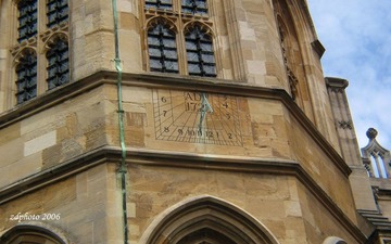 Wall with Ancient Clock