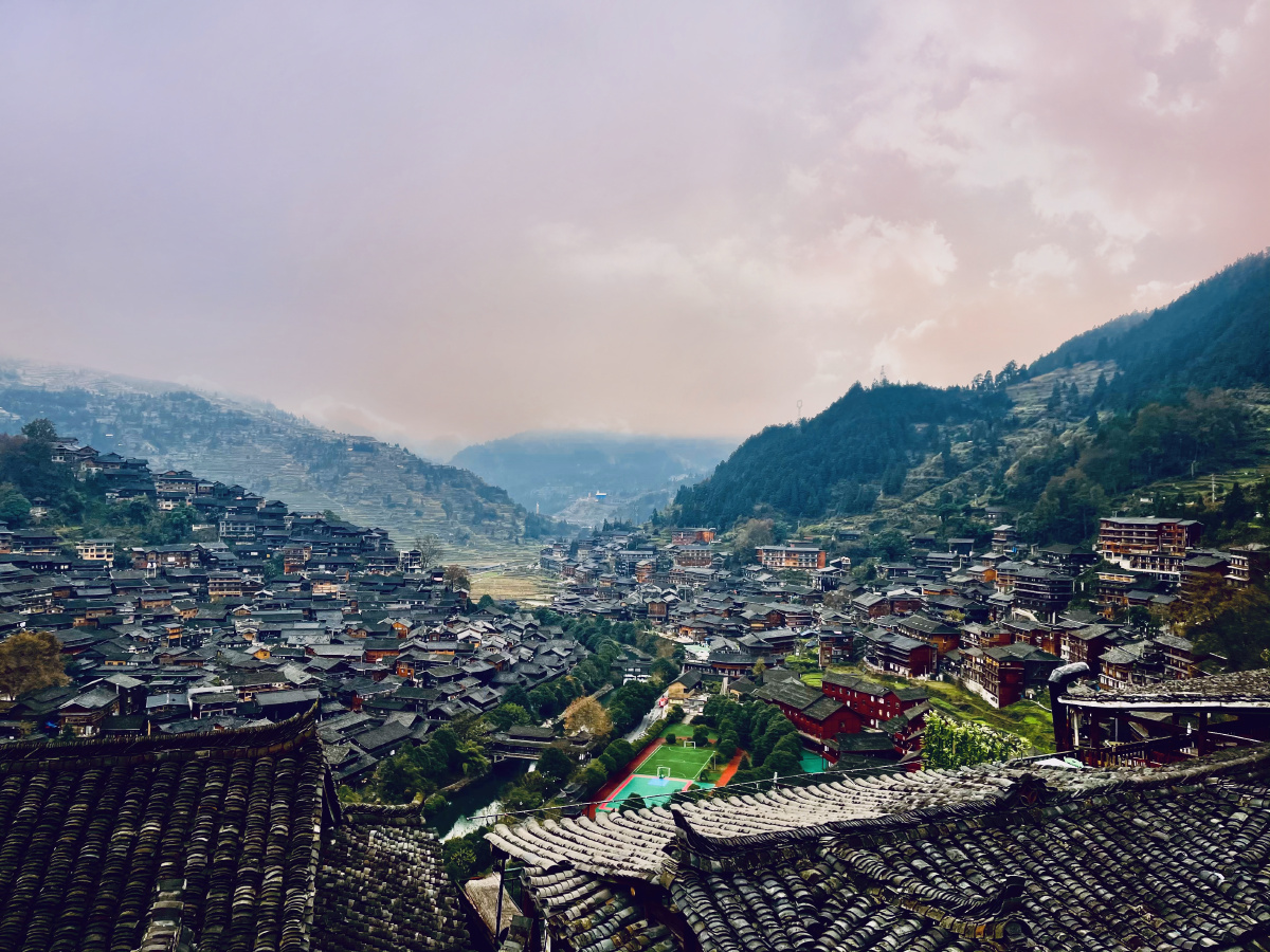 西江千户苗寨人间烟火美色苗族风景