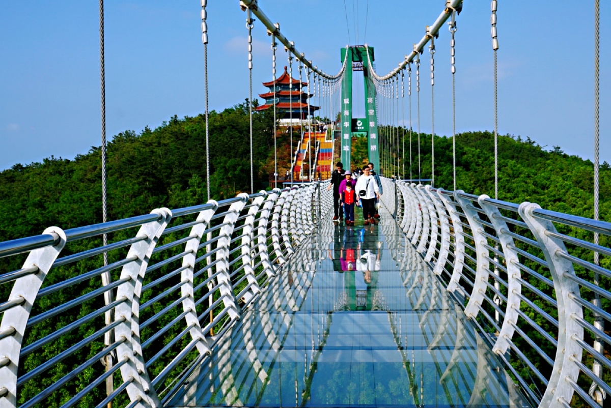 华夏城5d玻璃栈道