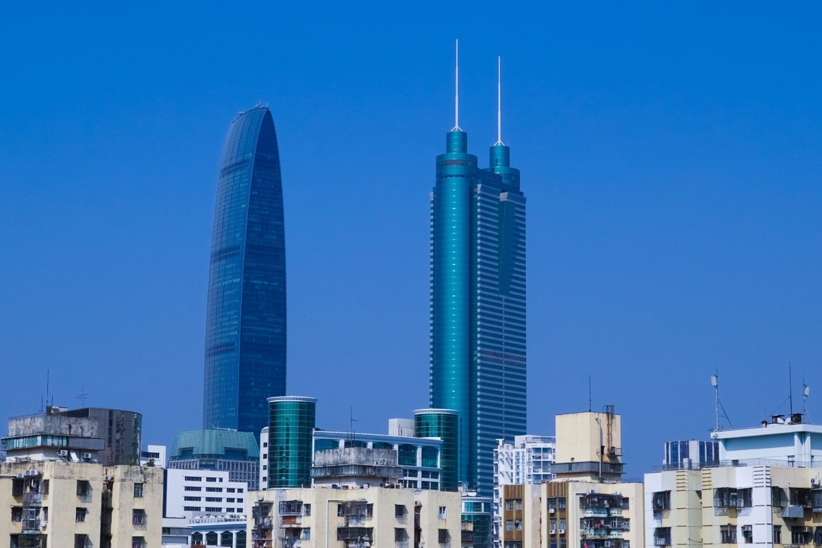 京基100与地王大厦