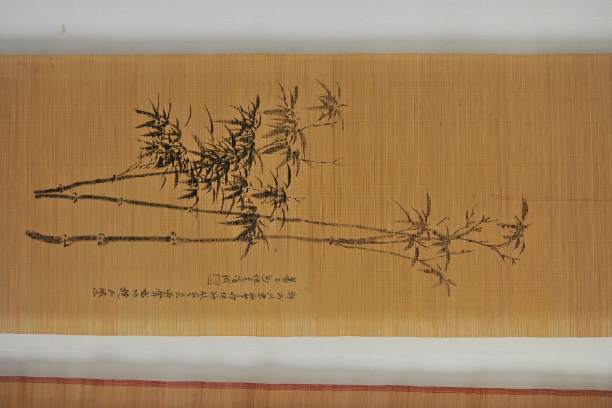 故乡梁平的国家级非遗项目梁平竹帘传承人牟炳衡