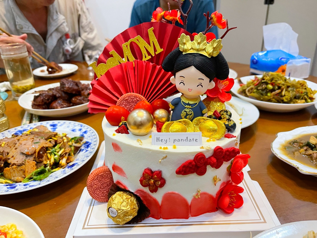 祝母上大人生日快乐,万事如意!