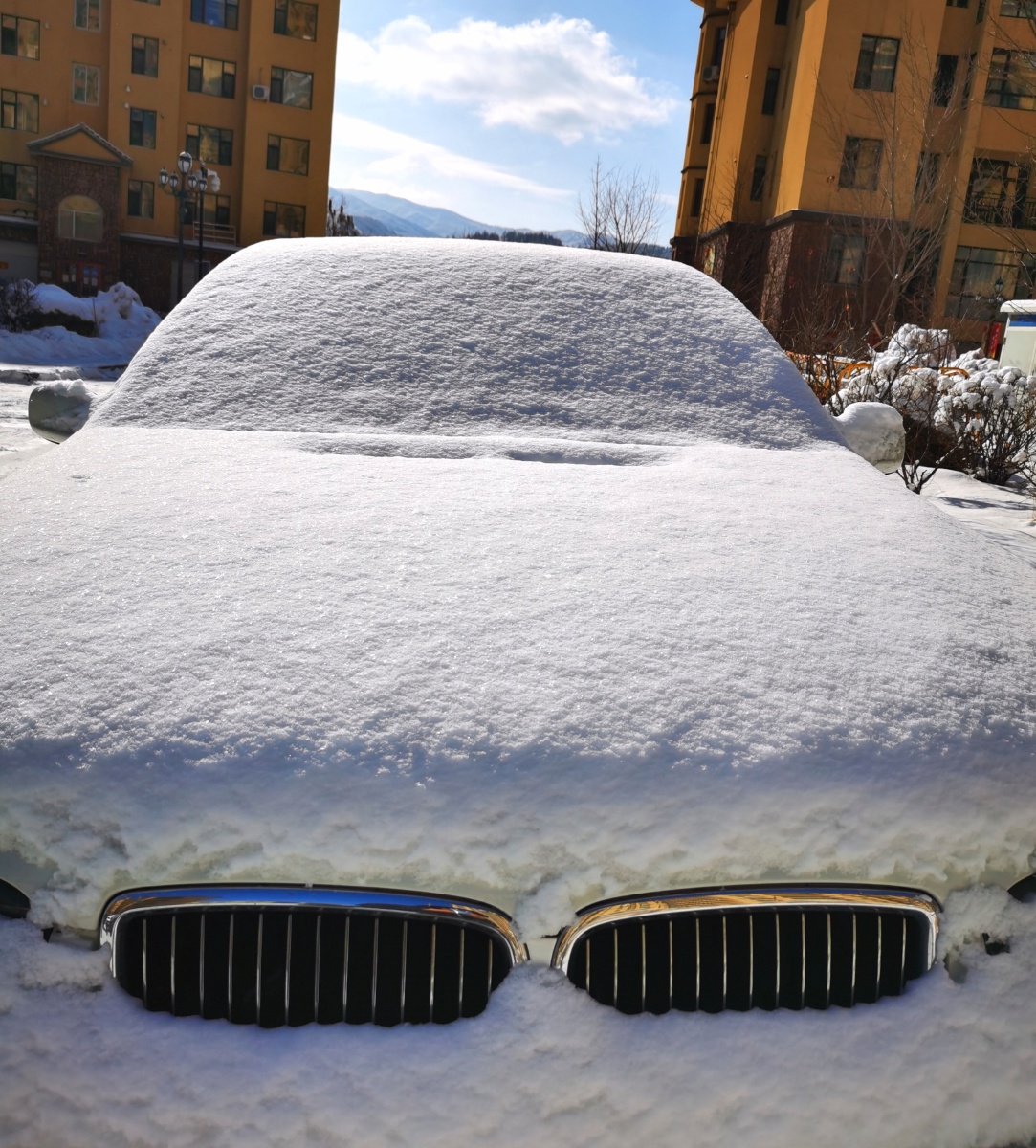 雪中车 #雪#自行车#轿车#电动车#摩托车#大卡车#铲车#清雪 - 乐逍