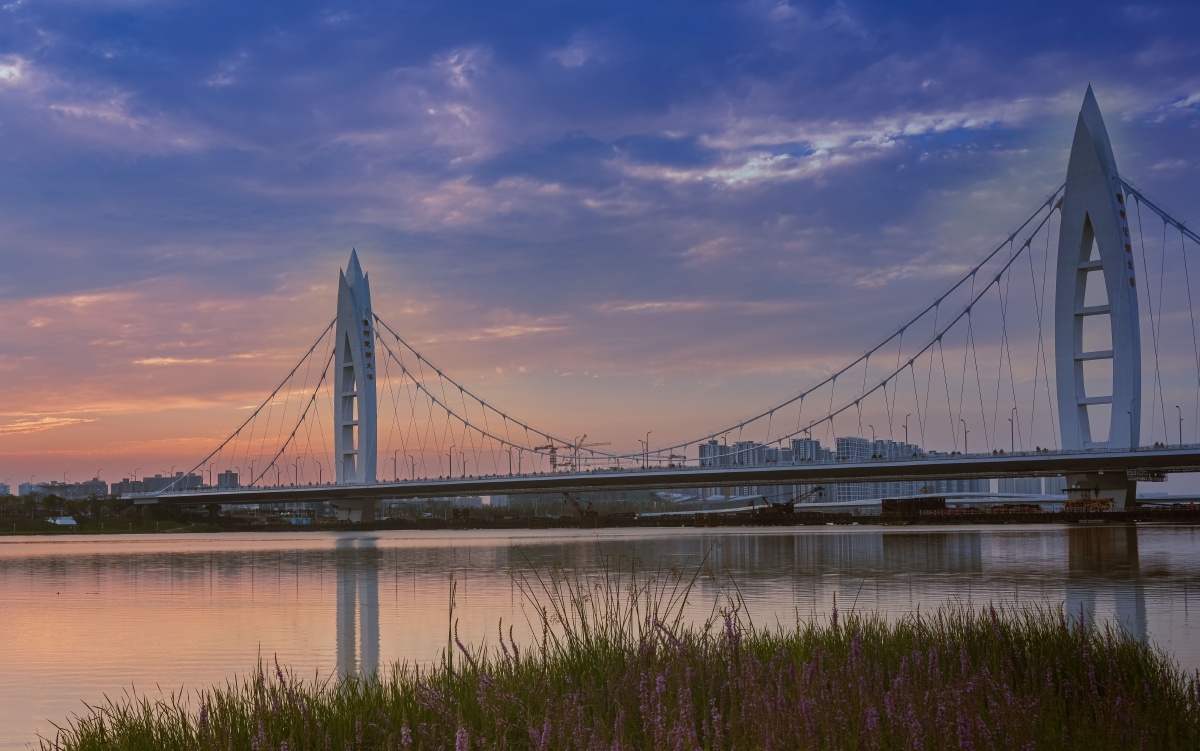 西安浐灞上的桥